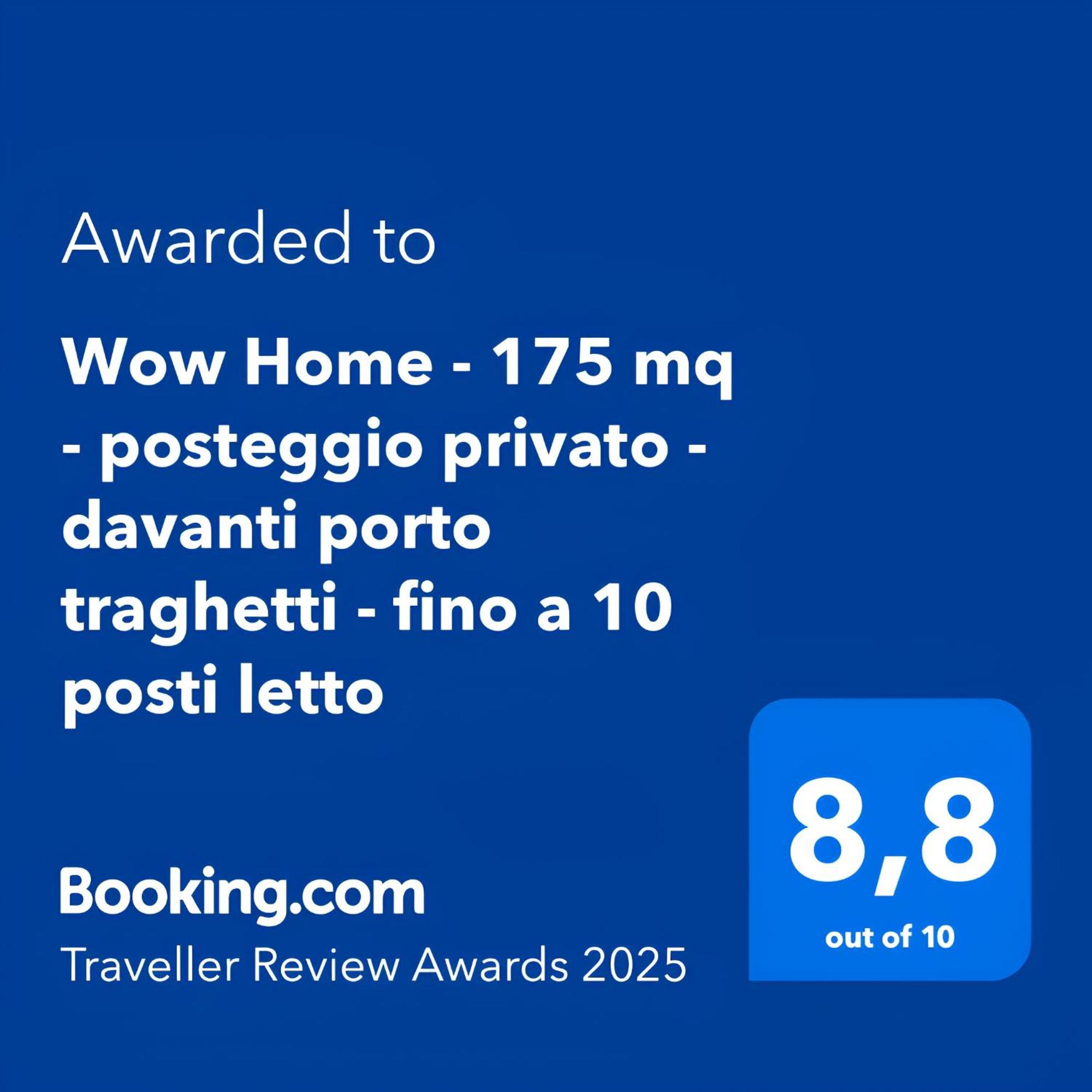 Wow Home - 175 Mq - Posteggio Privato - Davanti Porto Traghetti - Fino A 10 Posti Letto Genoa Exterior photo